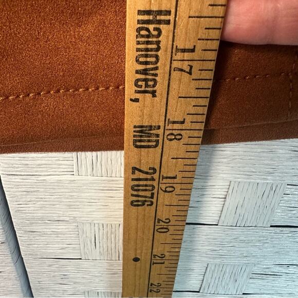 Ann Taylor loft so suede skirt with pockets, western coastal cowgirl Aztec - Picture 6 of 8